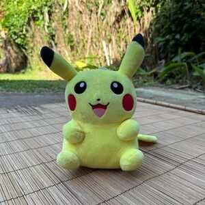 Pokemon Pikachu Plush Toy Nintendo Anime Character Stuffed Doll Yellow w/ Stains